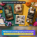 Memoir and Biography, Painterly & Handmade Collection: realistic UV-printed mockup, made with prompts #44 · #14 · #37 · #83