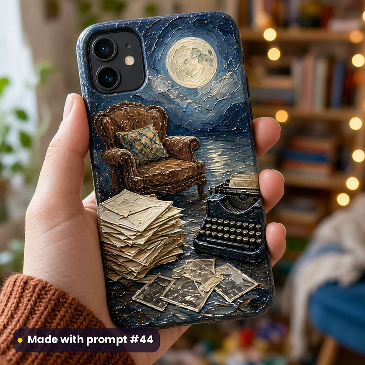 Memoir and Biography, Painterly & Handmade Collection: realistic UV-printed mockup, made with prompt #44