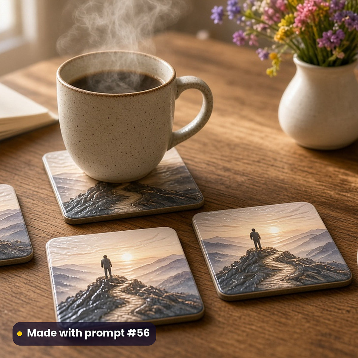 Self-Help and Personal Development, Clean & Graphic Collection: Made with prompt #56 – realistic UV-printed mockup