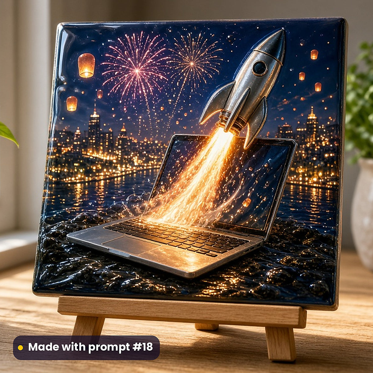 Business and Entrepreneurship, Luxury & Decorative Collection: Made with prompt #18 – realistic UV-printed mockup