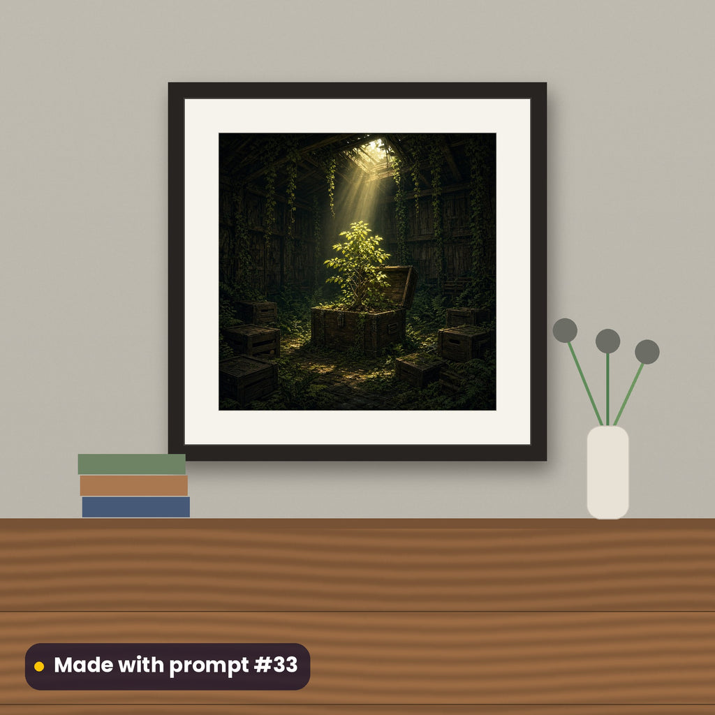 Money and Finance, Cinematic & Bold Collection: flat mockup of a framed print on a wall, artwork made with prompt #33