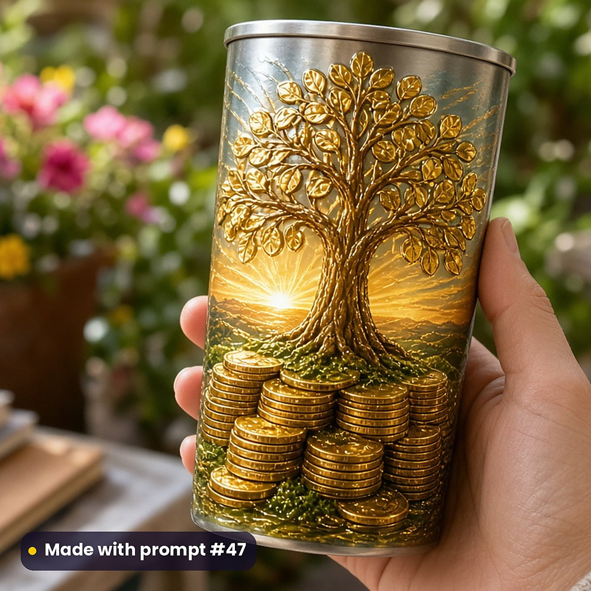 Money and Finance, Clean & Graphic Collection: Made with prompt #47 – realistic UV-printed mockup