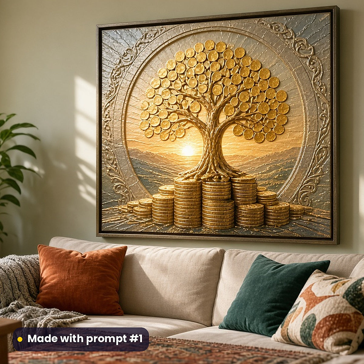 Money and Finance, Clean & Graphic Collection: Made with prompt #1 – realistic UV-printed mockup