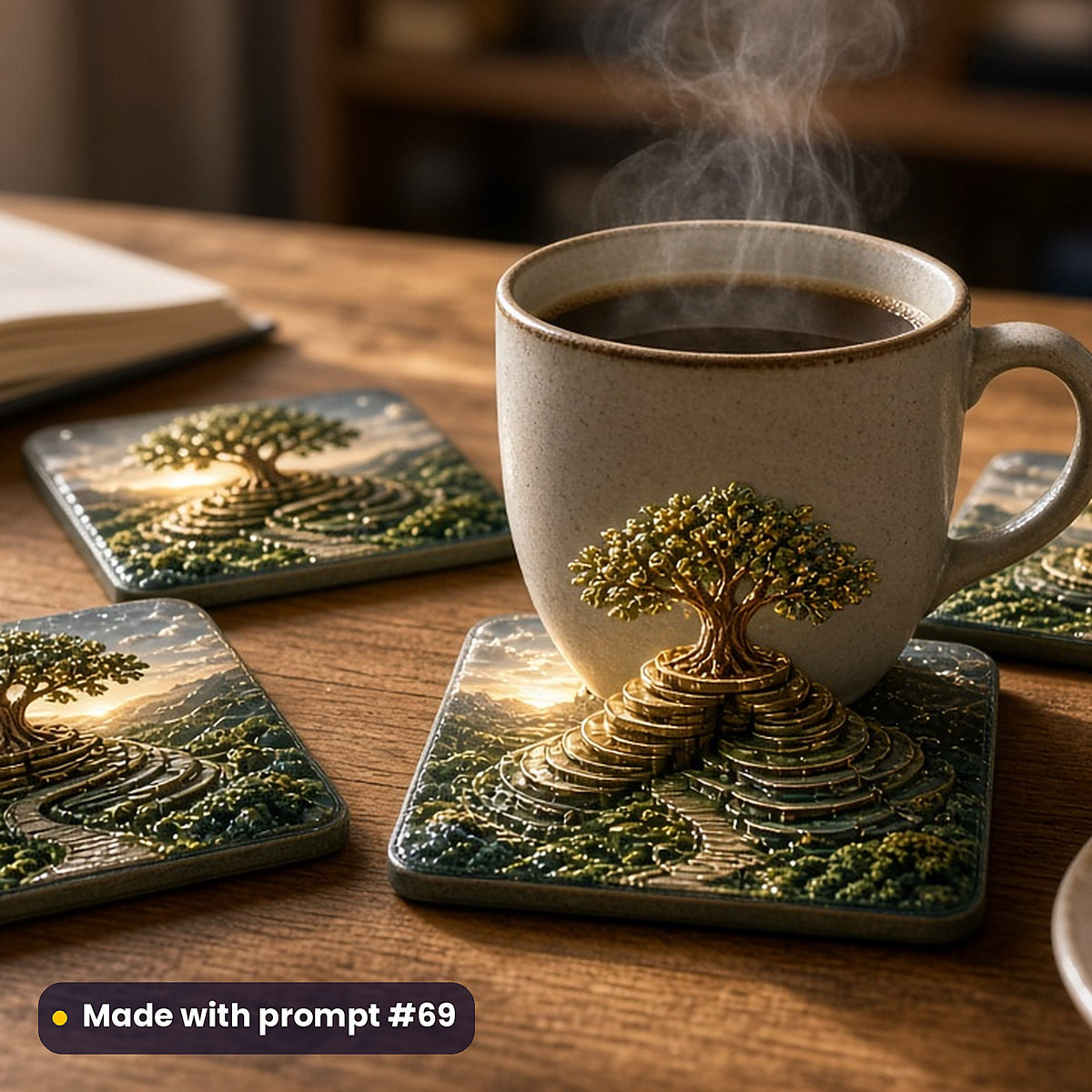 Money and Finance, Clean & Graphic Collection: Made with prompt #69 – realistic UV-printed mockup