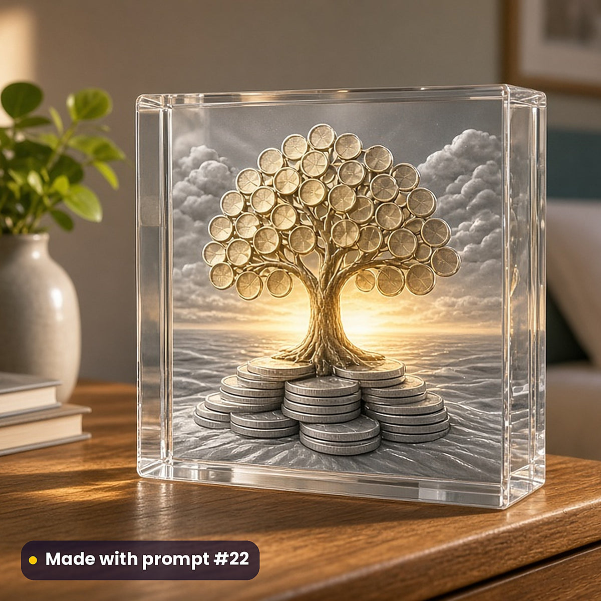 Money and Finance, Clean & Graphic Collection: Made with prompt #22 – realistic UV-printed mockup