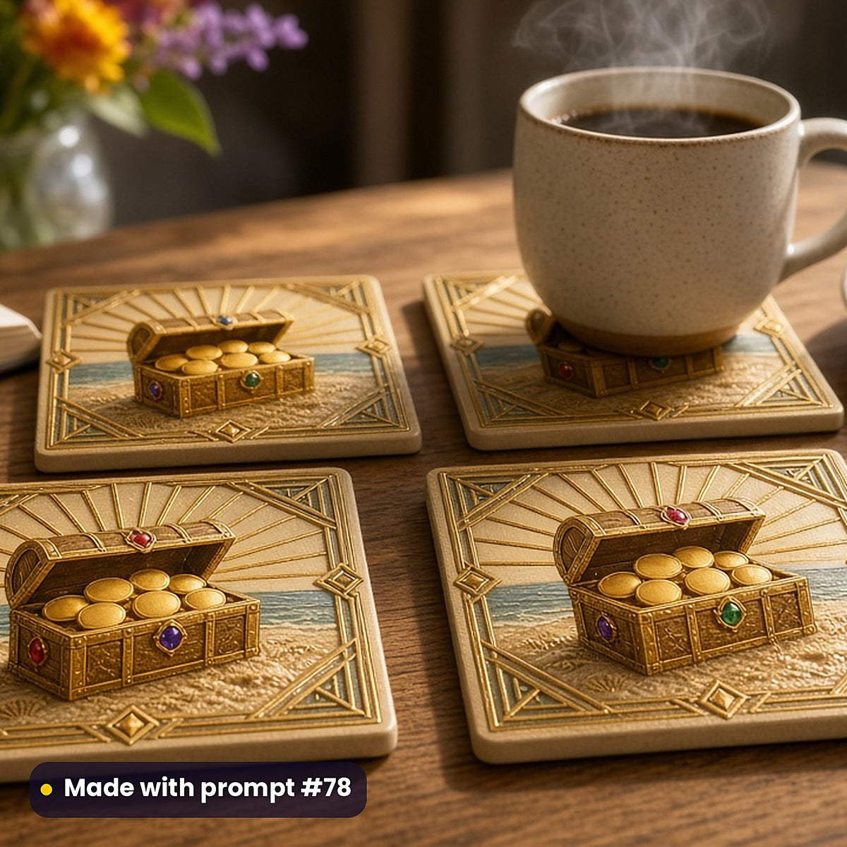 Money and Finance, Luxury & Decorative Collection: realistic UV-printed mockup, made with prompt #78