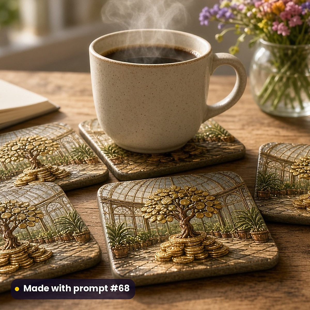 Money and Finance, Painterly & Handmade Collection: realistic UV-printed mockup, made with prompt #68