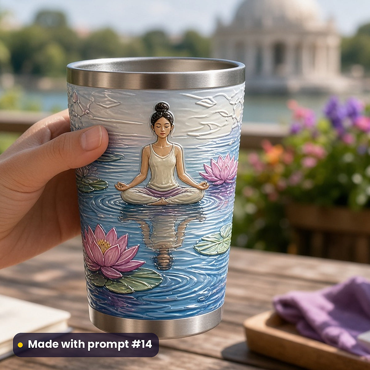 Health and Wellness, Clean & Graphic Collection: Made with prompt #14 – realistic UV-printed mockup