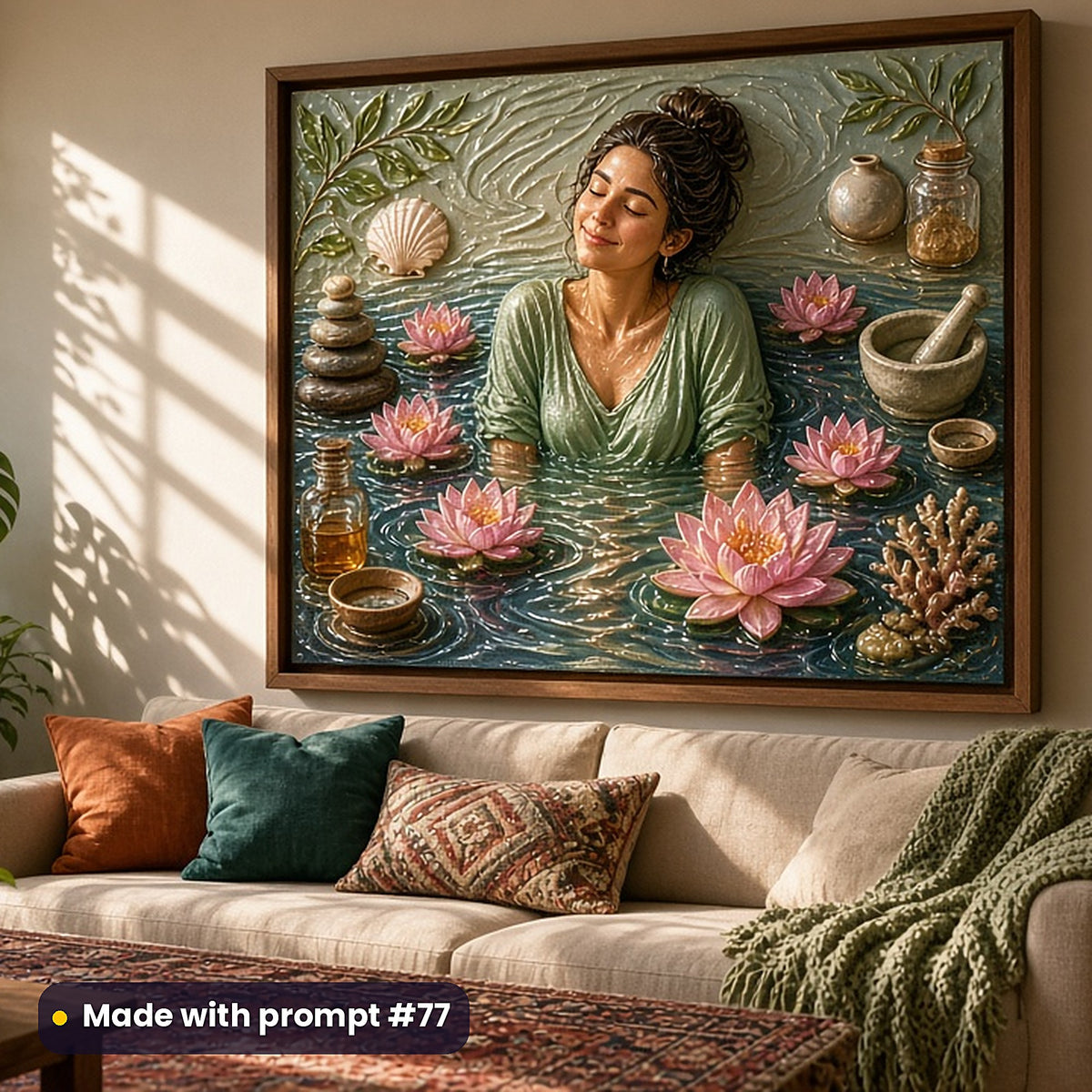 Health and Wellness, Clean & Graphic Collection: Made with prompt #77 – realistic UV-printed mockup