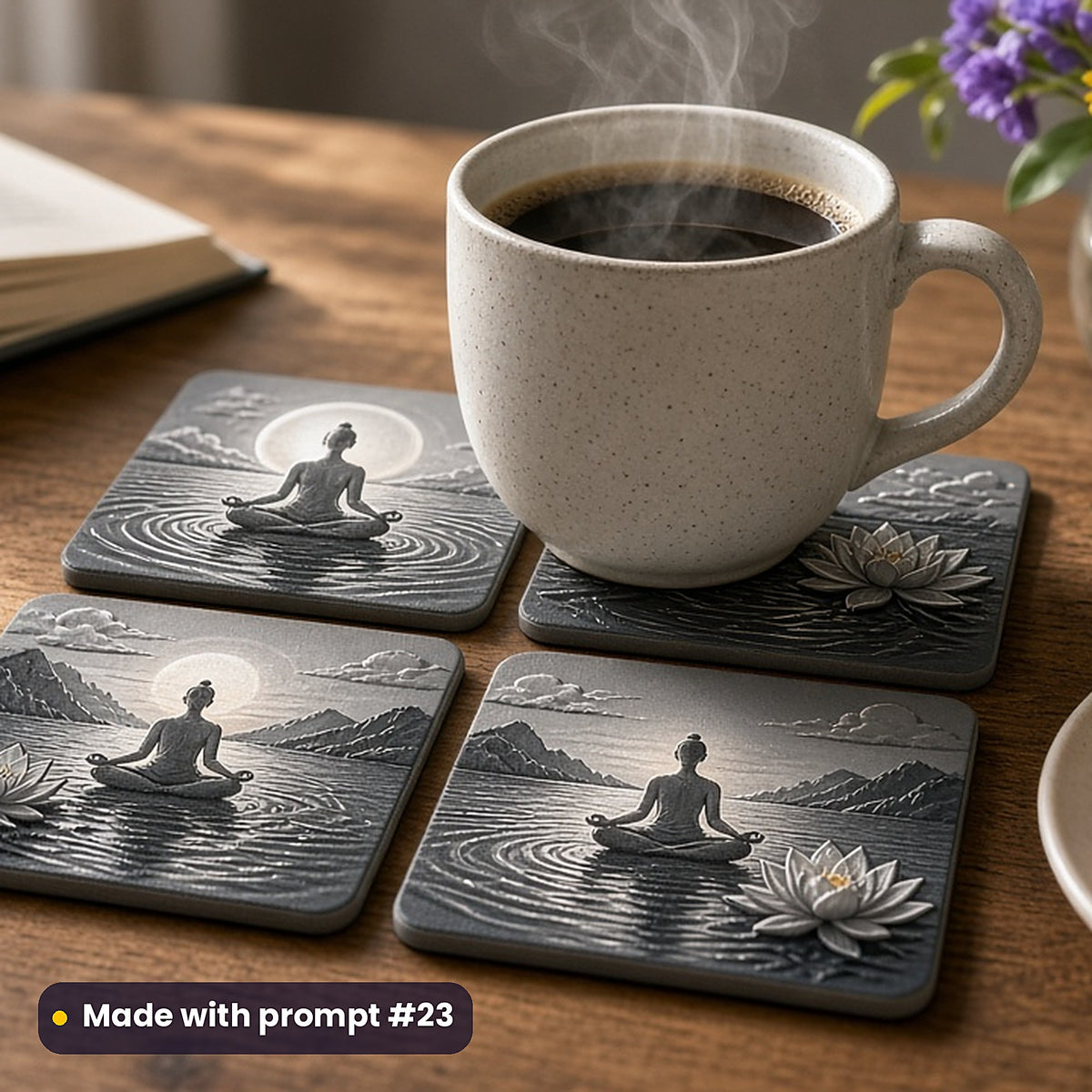 Health and Wellness, Clean & Graphic Collection: Made with prompt #23 – realistic UV-printed mockup