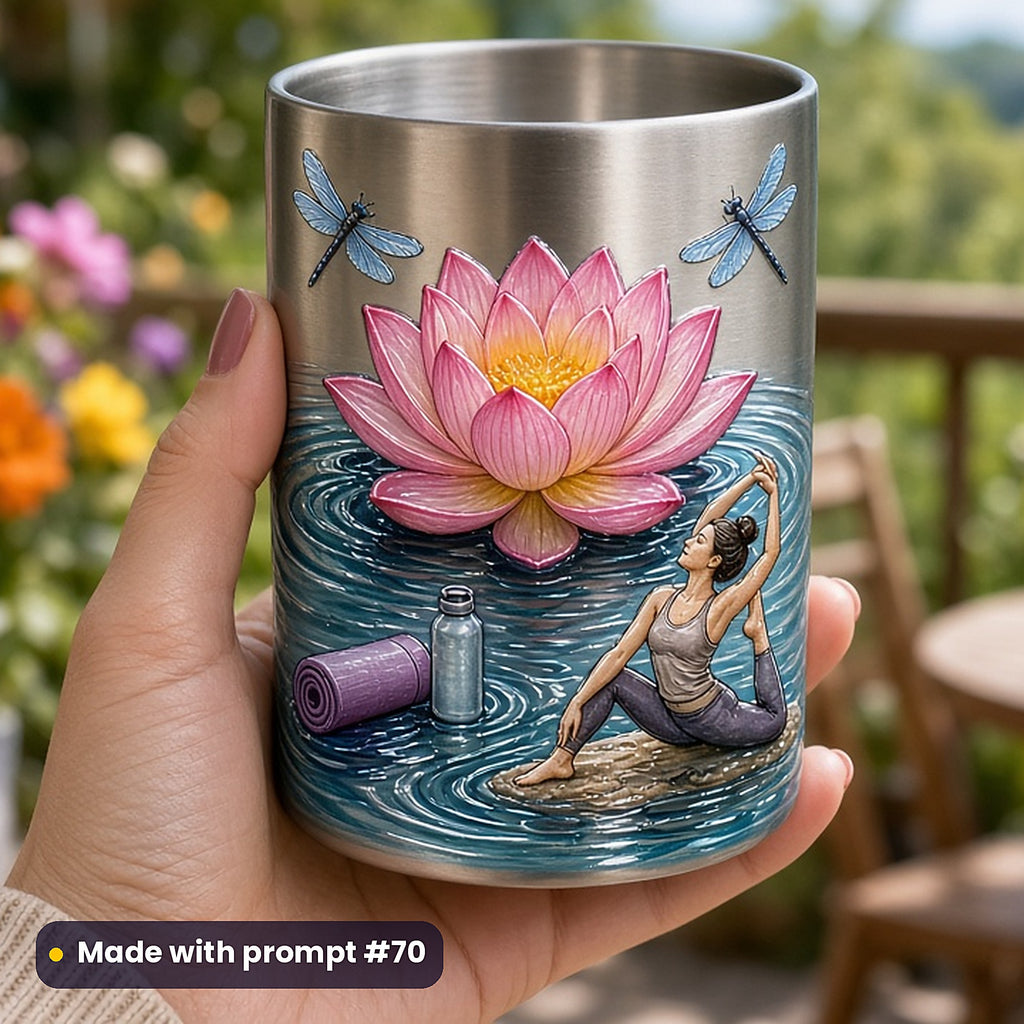 Health and Wellness, Painterly & Handmade Collection: realistic UV-printed mockup, made with prompt #70