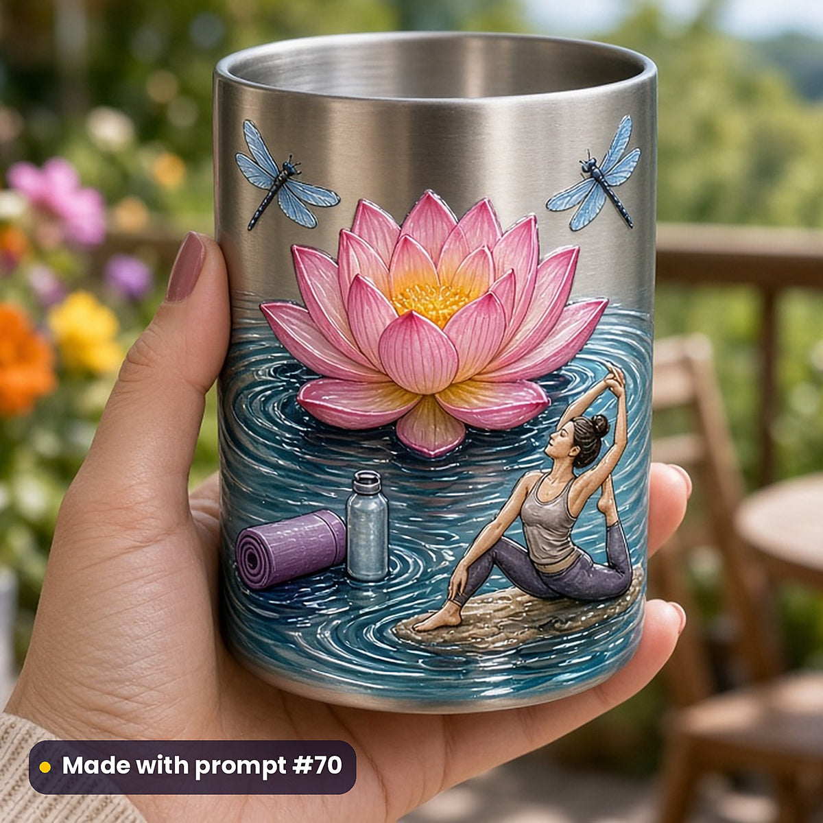 Health and Wellness, Painterly & Handmade Collection: realistic UV-printed mockup, made with prompt #70