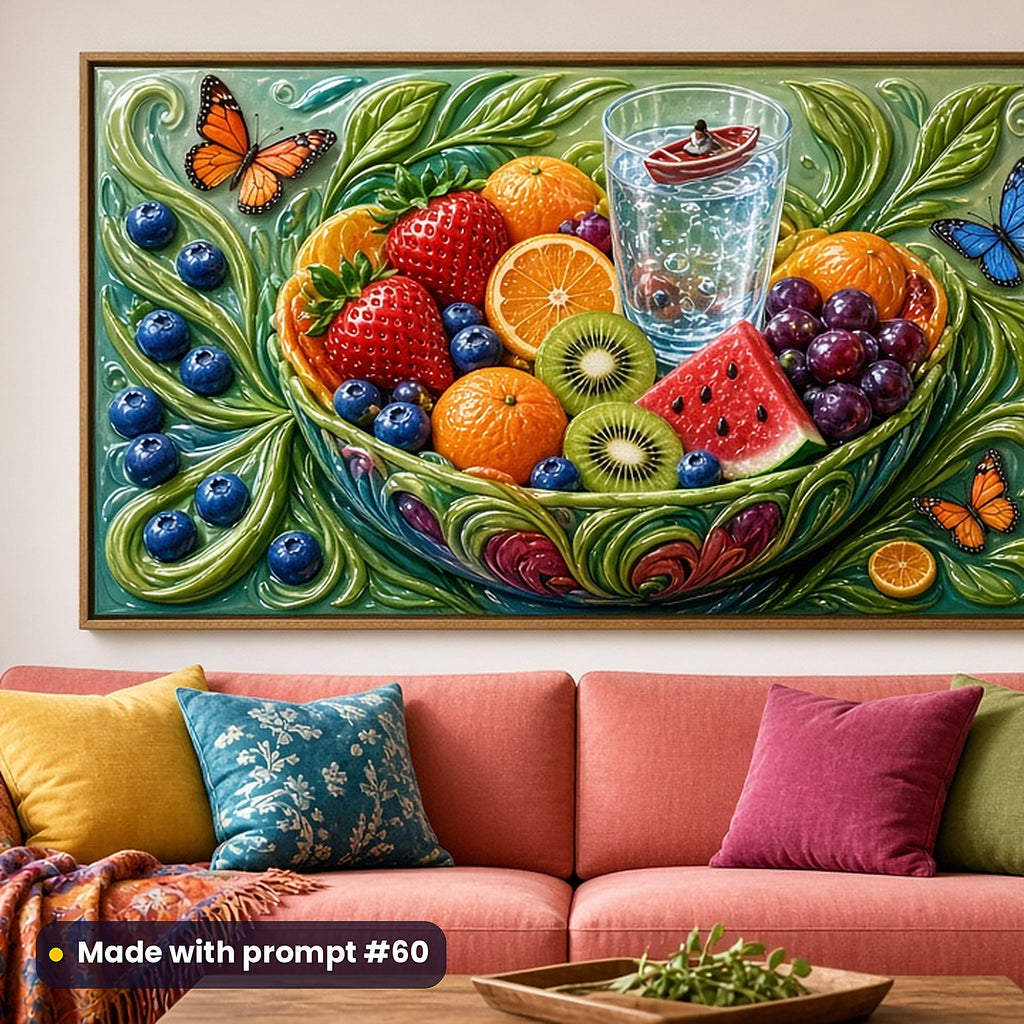 Health and Wellness, Vintage & Whimsical Collection: realistic UV-printed mockup, made with prompt #60
