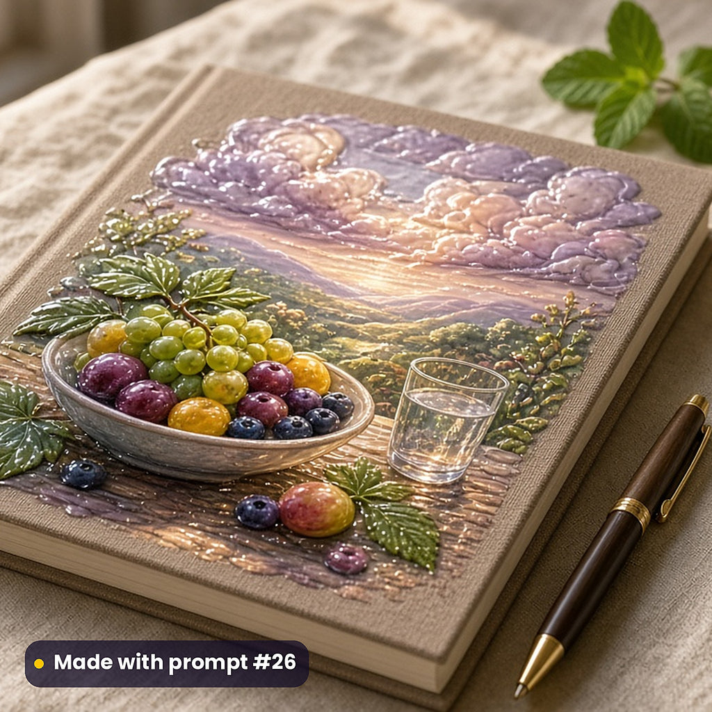 Health and Wellness, Vintage & Whimsical Collection: realistic UV-printed mockup, made with prompt #26