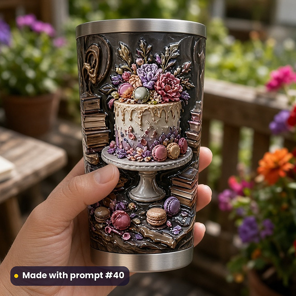 Cookbooks and Baking, Cinematic & Bold Collection: realistic UV-printed mockup, made with prompt #40