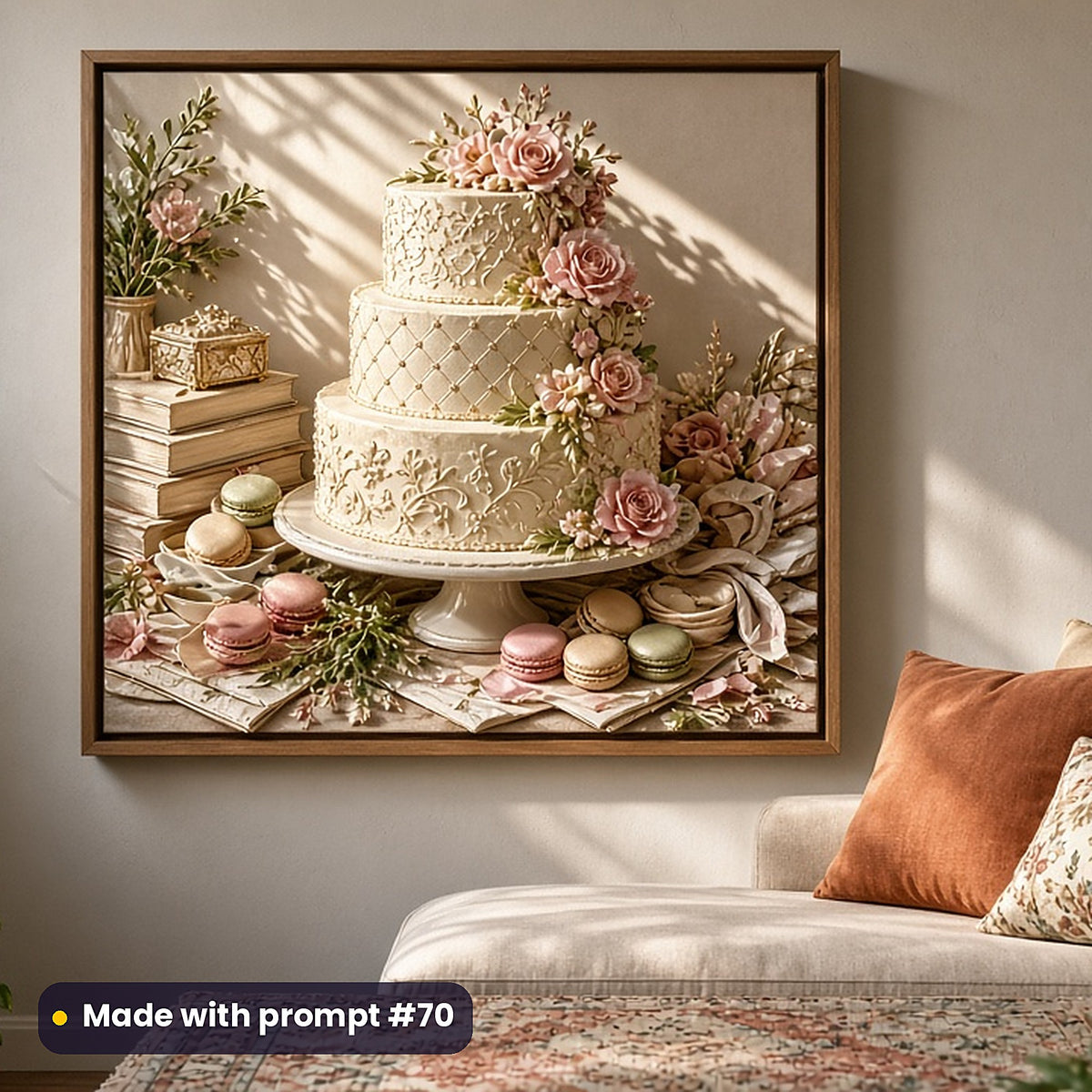 Cookbooks and Baking, Cinematic & Bold Collection: realistic UV-printed mockup, made with prompt #70