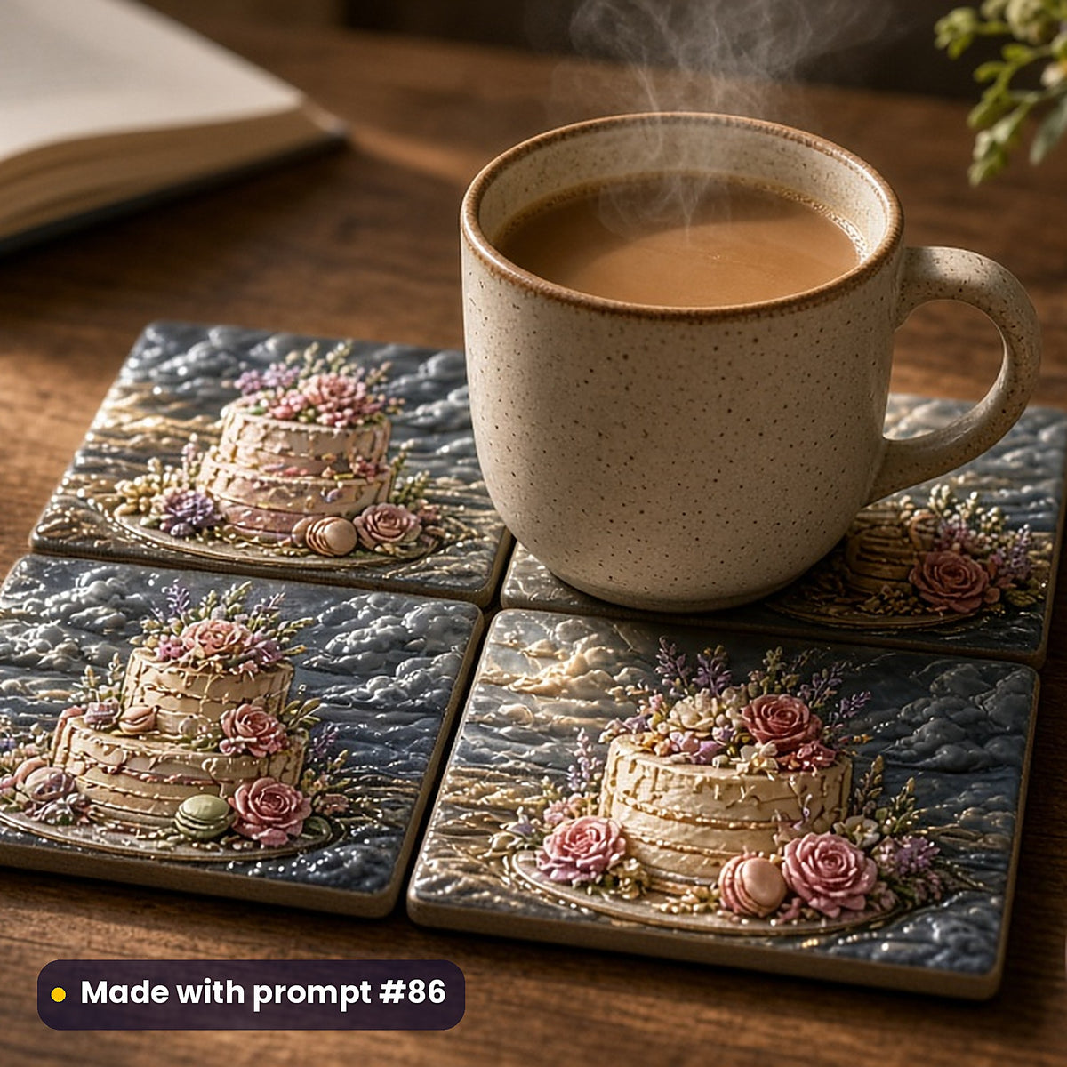 Cookbooks and Baking, Cinematic & Bold Collection: realistic UV-printed mockup, made with prompt #86