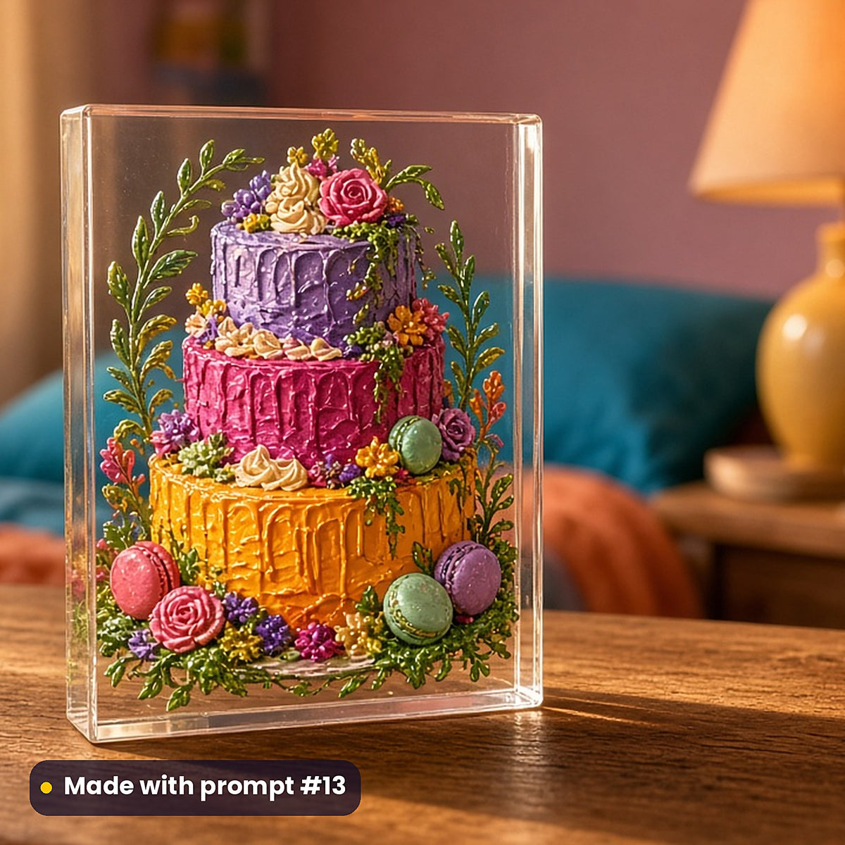 Cookbooks and Baking, Cinematic & Bold Collection: realistic UV-printed mockup, made with prompt #13