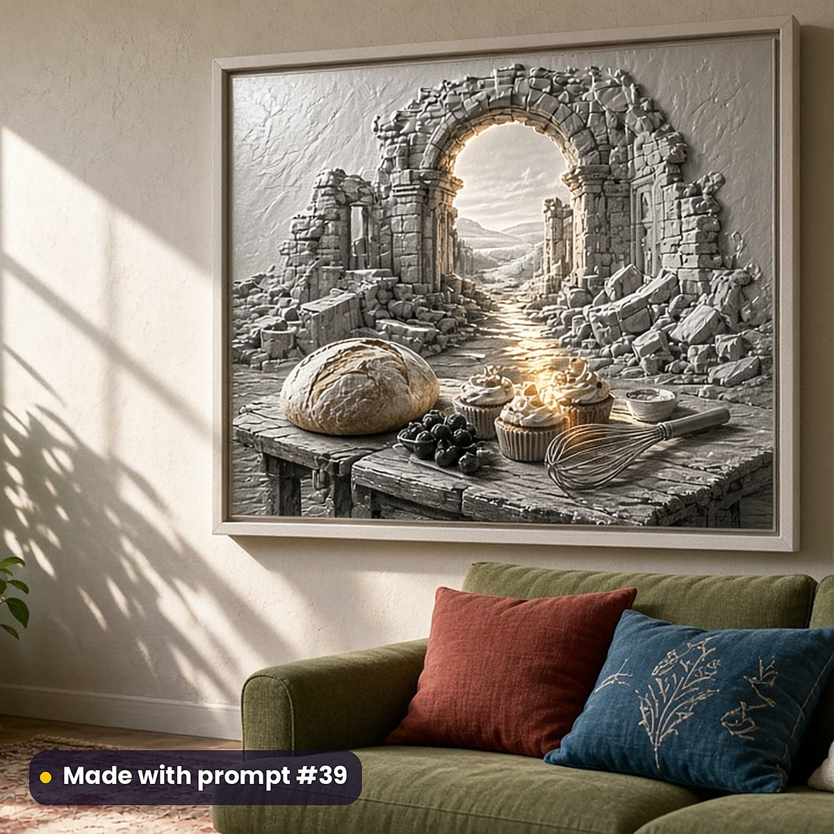 Cookbooks and Baking, Clean & Graphic Collection: Made with prompt #39 – realistic UV-printed mockup