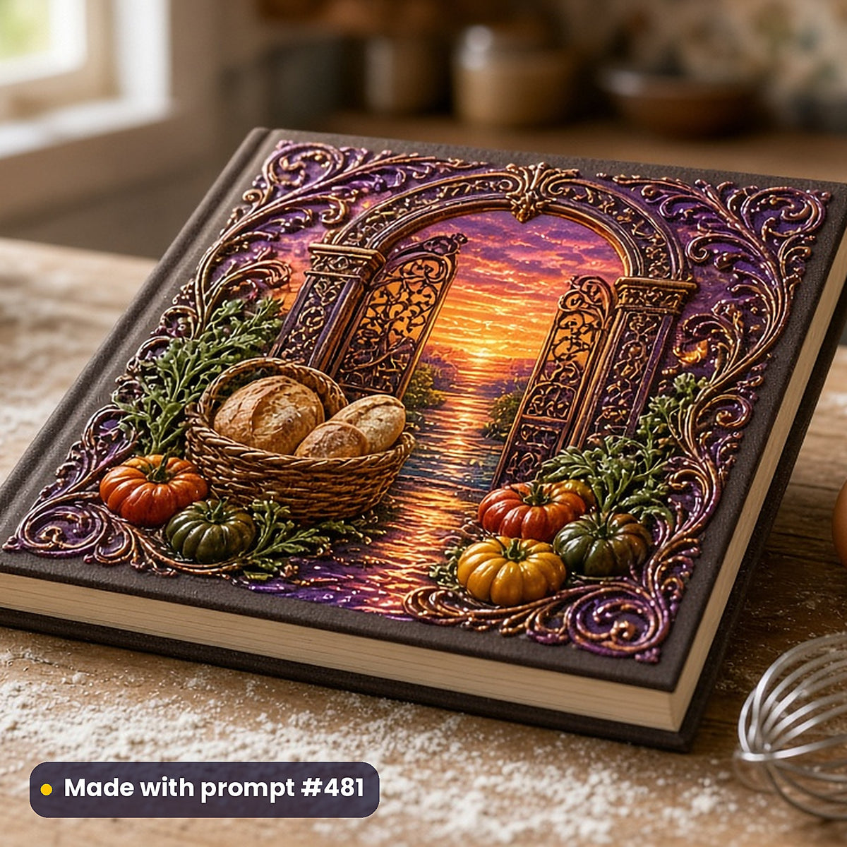 500 Baking Art Prompts Library: Made with prompt #481 – realistic UV-printed mockup (Flagship Bestseller — Gateway)