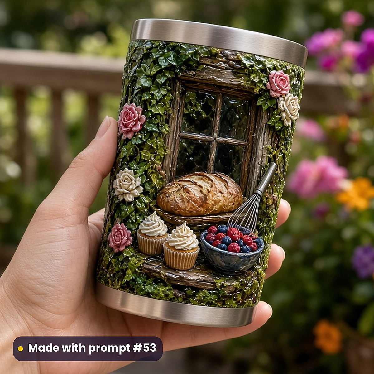 Cookbooks and Baking, Painterly & Handmade Collection: realistic UV-printed mockup, made with prompt #53