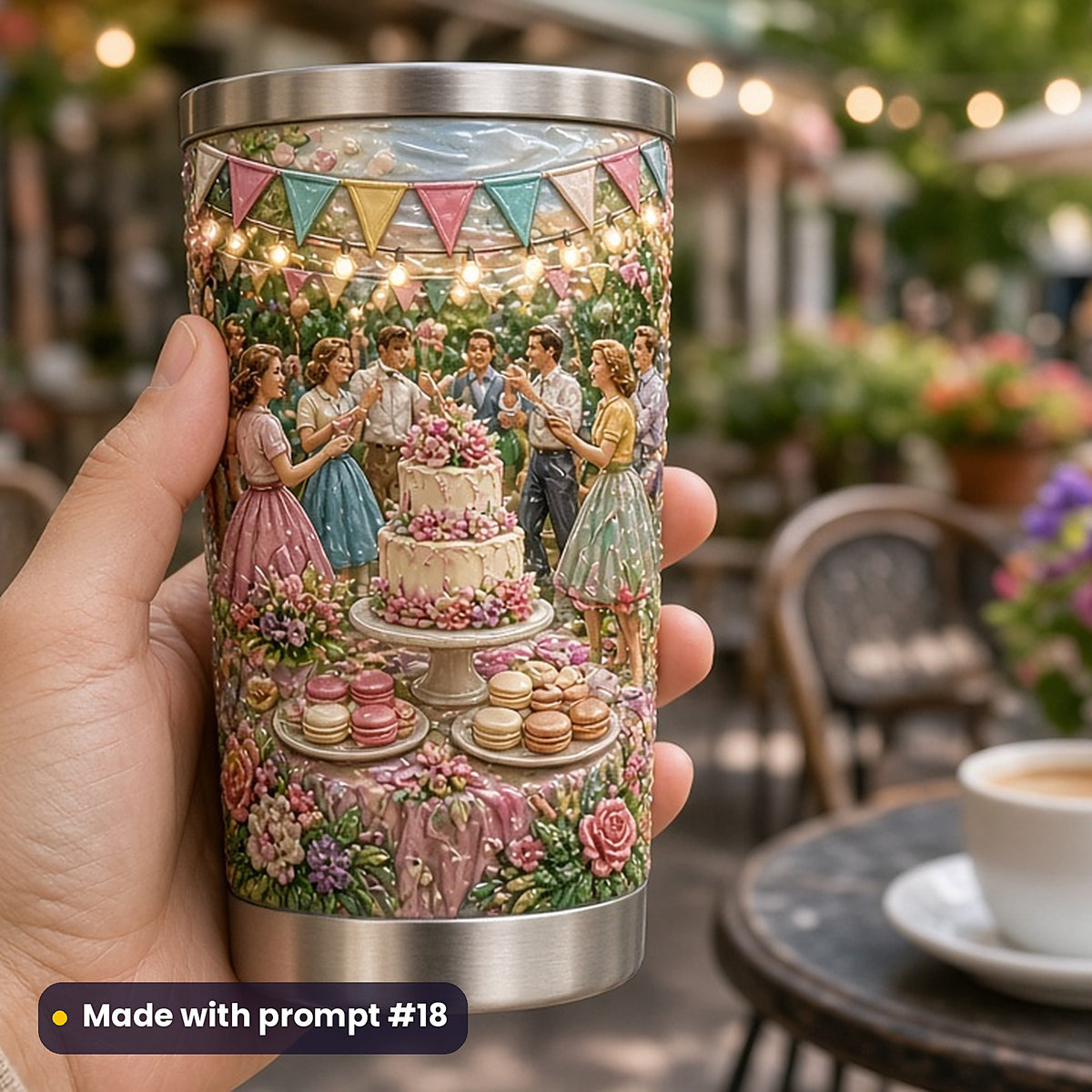 Cookbooks and Baking, Vintage & Whimsical Collection: realistic UV-printed mockup, made with prompt #18