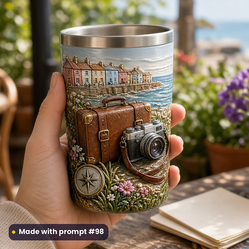 Travel Guides and Journals, Cinematic & Bold Collection: realistic UV-printed mockup, made with prompt #98