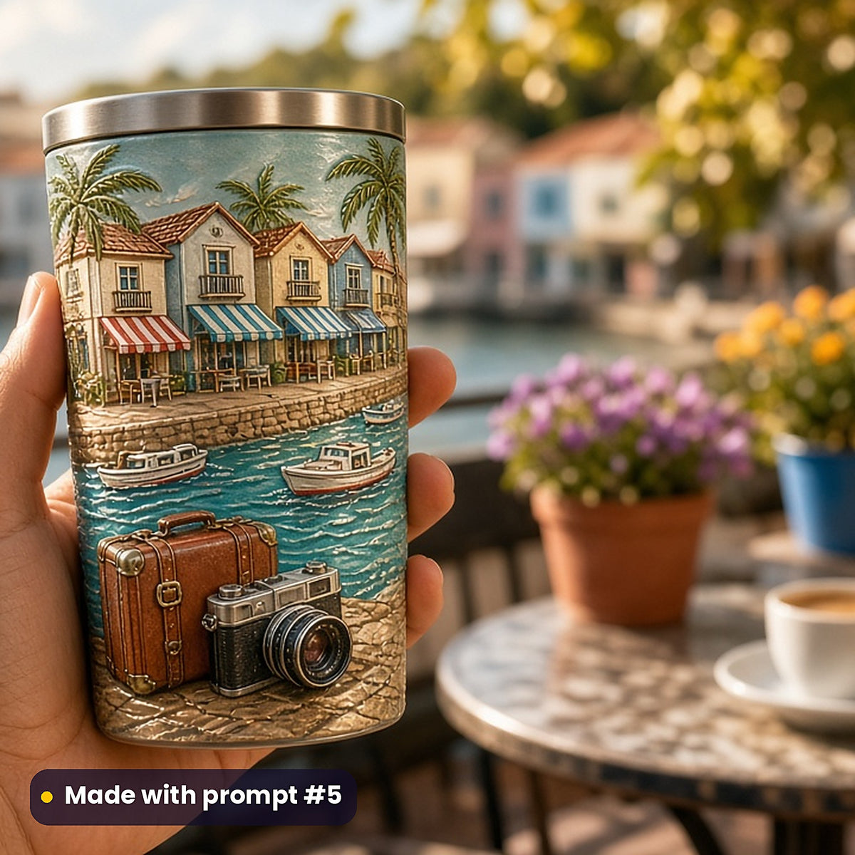 Travel Guides and Journals, Vintage & Whimsical Collection: realistic UV-printed mockup, made with prompt #5