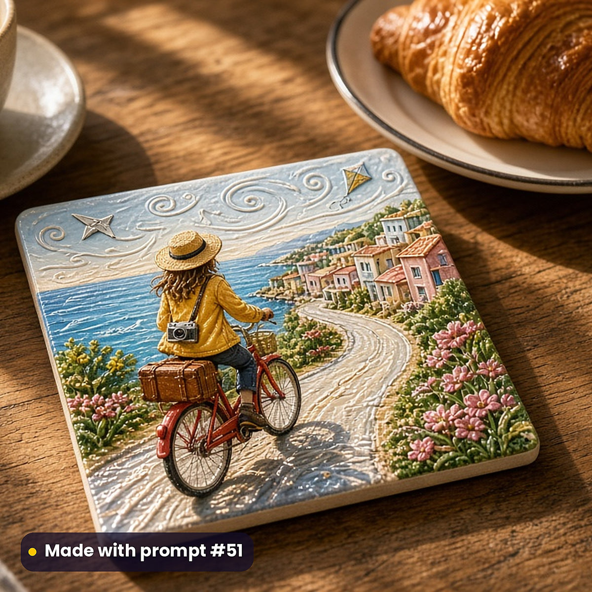 Travel Guides and Journals, Vintage & Whimsical Collection: realistic UV-printed mockup, made with prompt #51