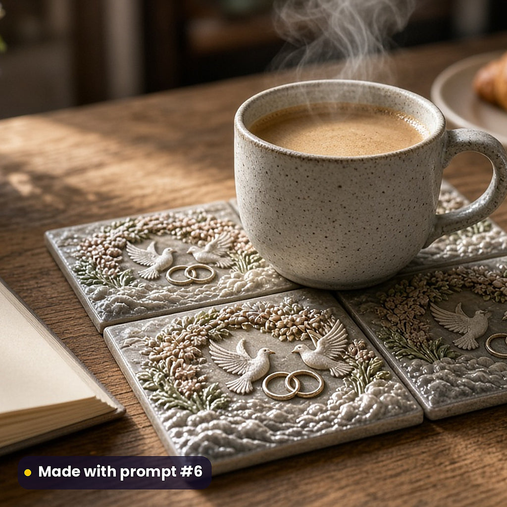 Guest Books and Keepsakes, Clean & Graphic Collection: Made with prompt #6 – realistic UV-printed mockup