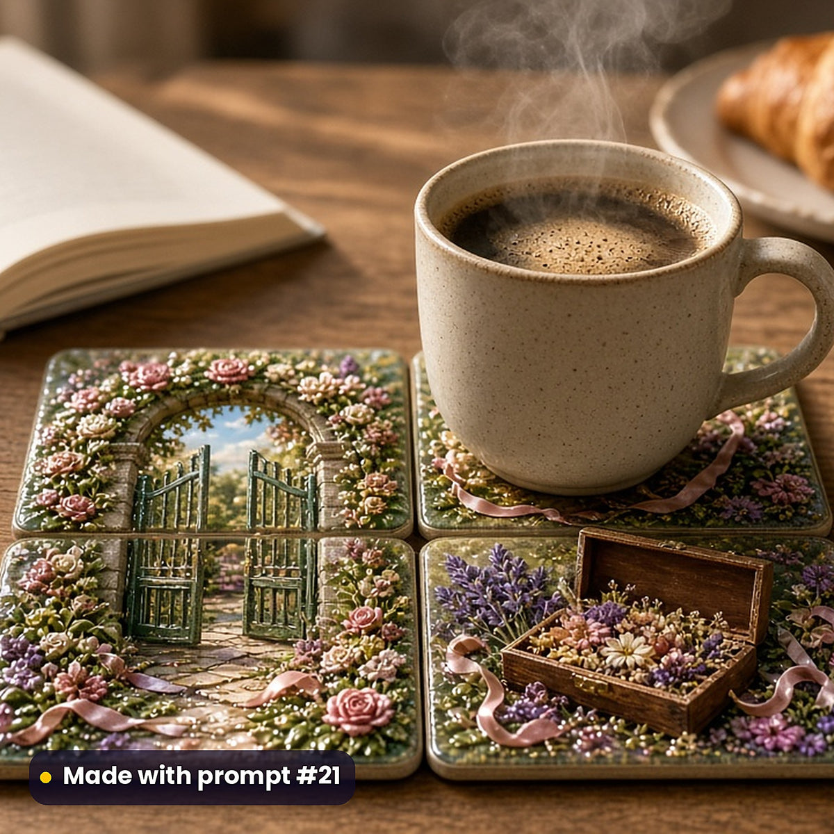 Guest Books and Keepsakes, Luxury & Decorative Collection: realistic UV-printed mockup, made with prompt #21