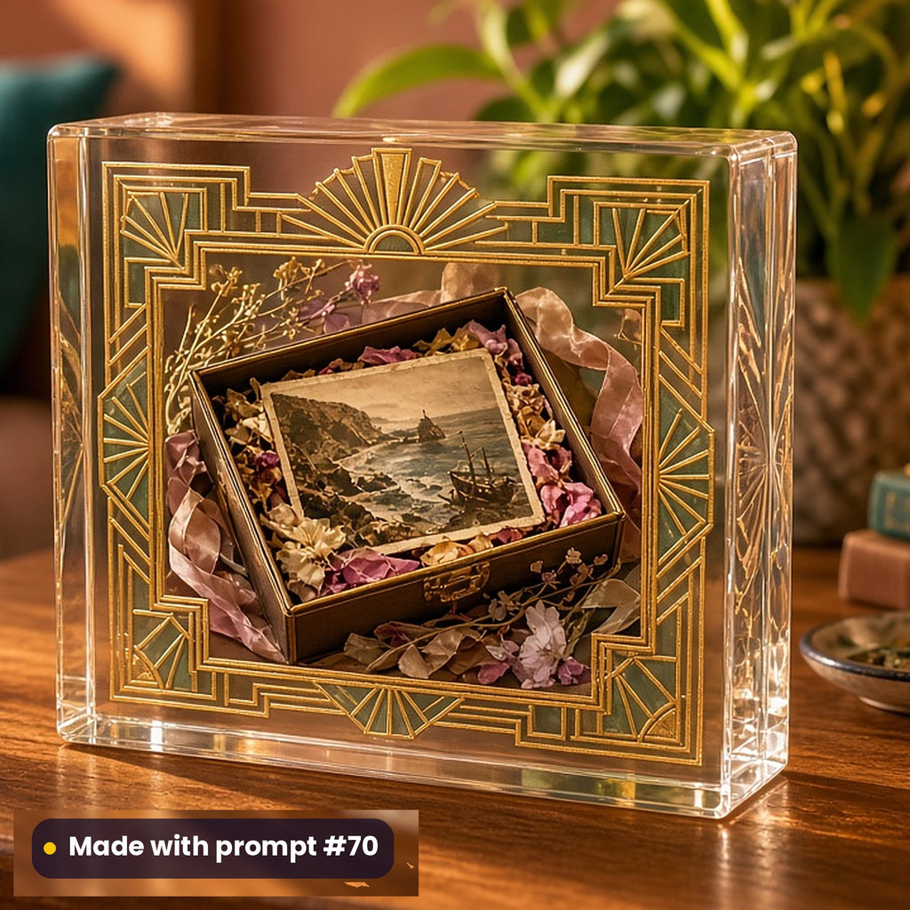 Guest Books and Keepsakes, Luxury & Decorative Collection: realistic UV-printed mockup, made with prompt #70