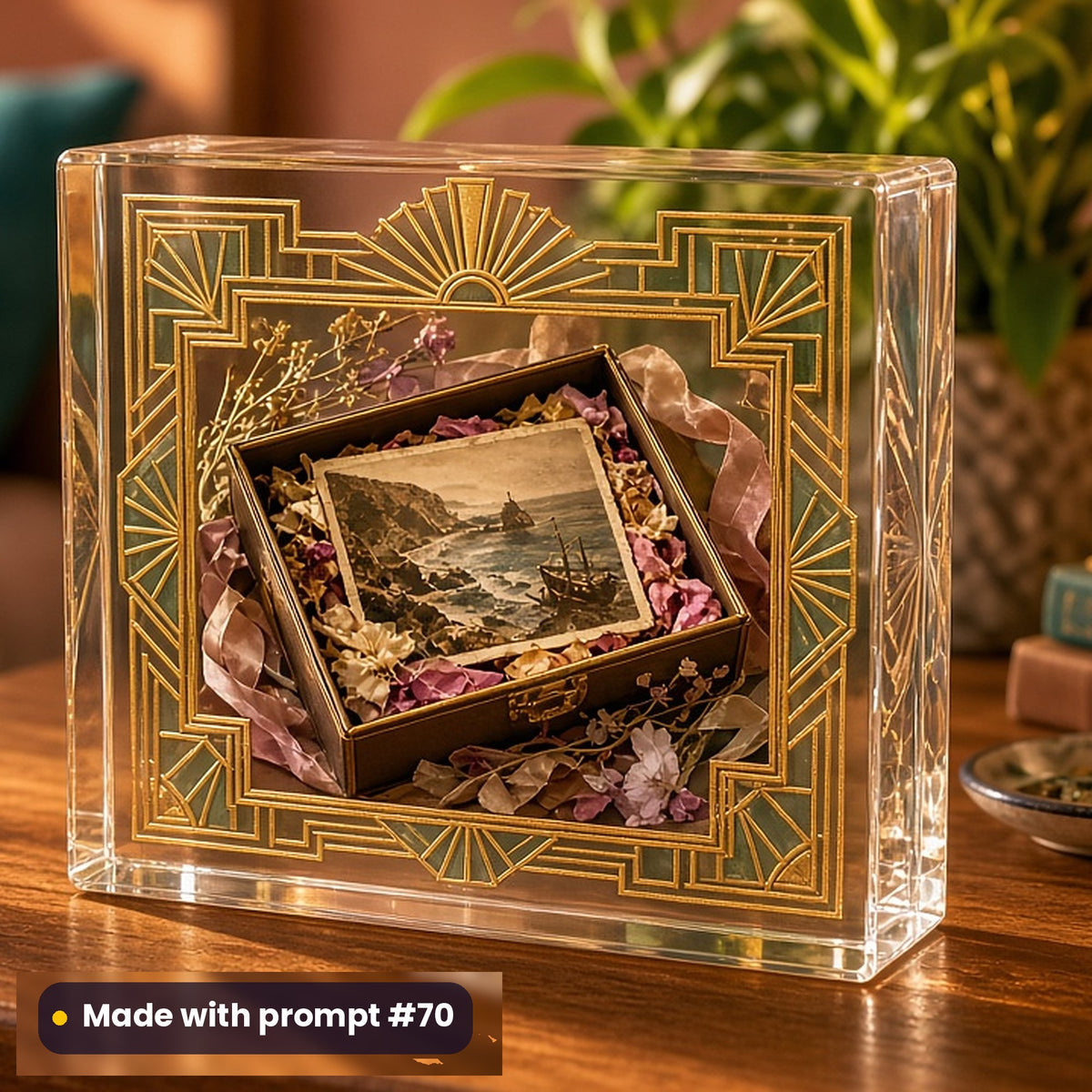 Guest Books and Keepsakes, Luxury & Decorative Collection: realistic UV-printed mockup, made with prompt #70