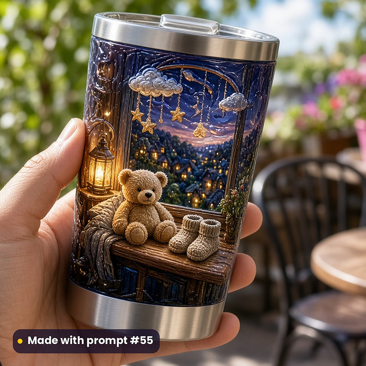 Guest Books and Keepsakes, Vintage & Whimsical Collection: realistic UV-printed mockup, made with prompt #55