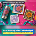 Colouring Books, Clean & Graphic Collection: Made with prompts #51 · #19 · #25 · #98 – realistic UV-printed mockup