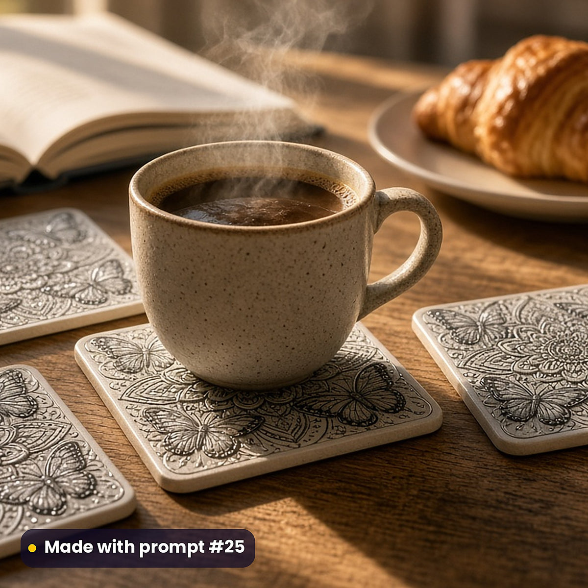 Colouring Books, Clean & Graphic Collection: Made with prompt #25 – realistic UV-printed mockup