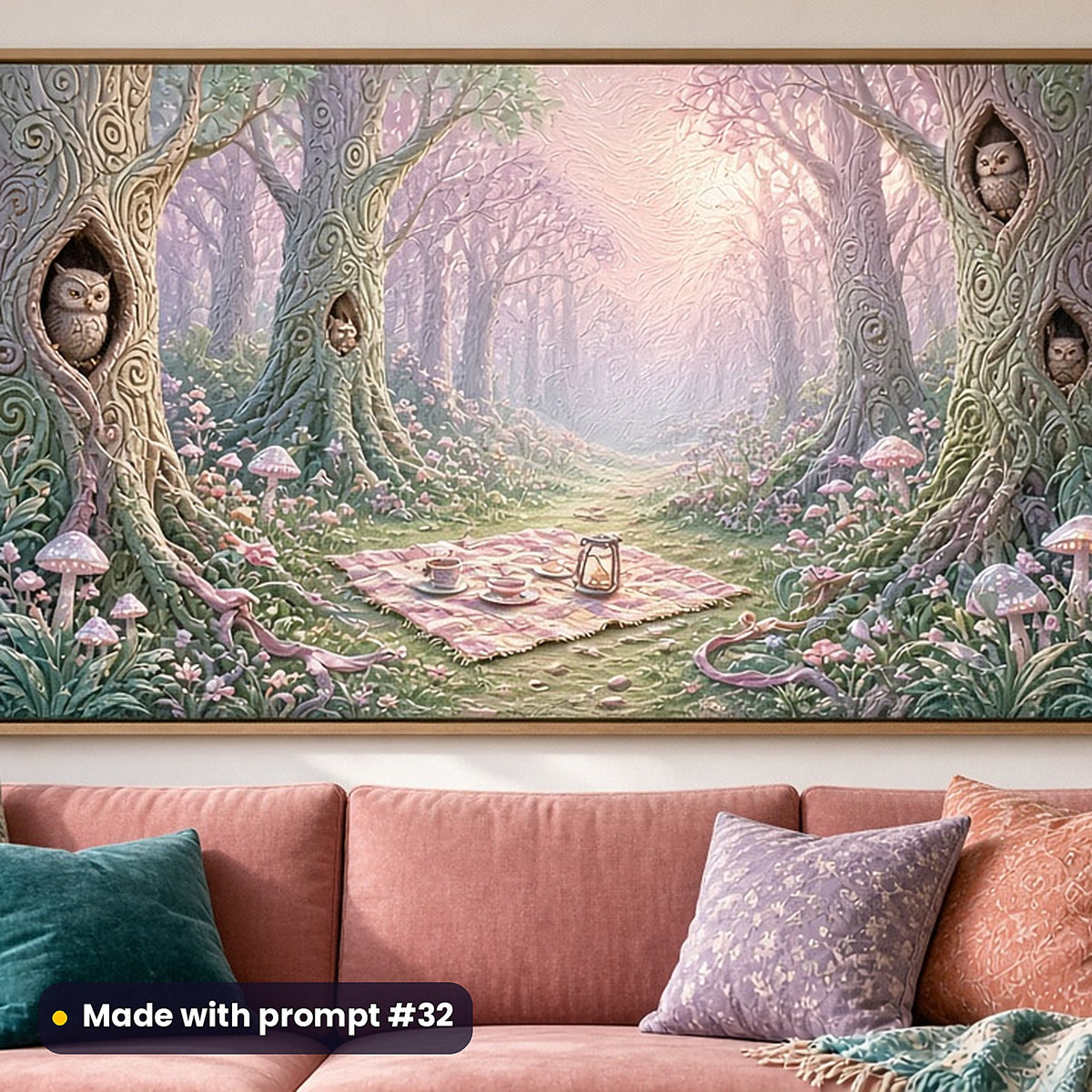 Colouring Books, Vintage & Whimsical Collection: realistic UV-printed mockup, made with prompt #32