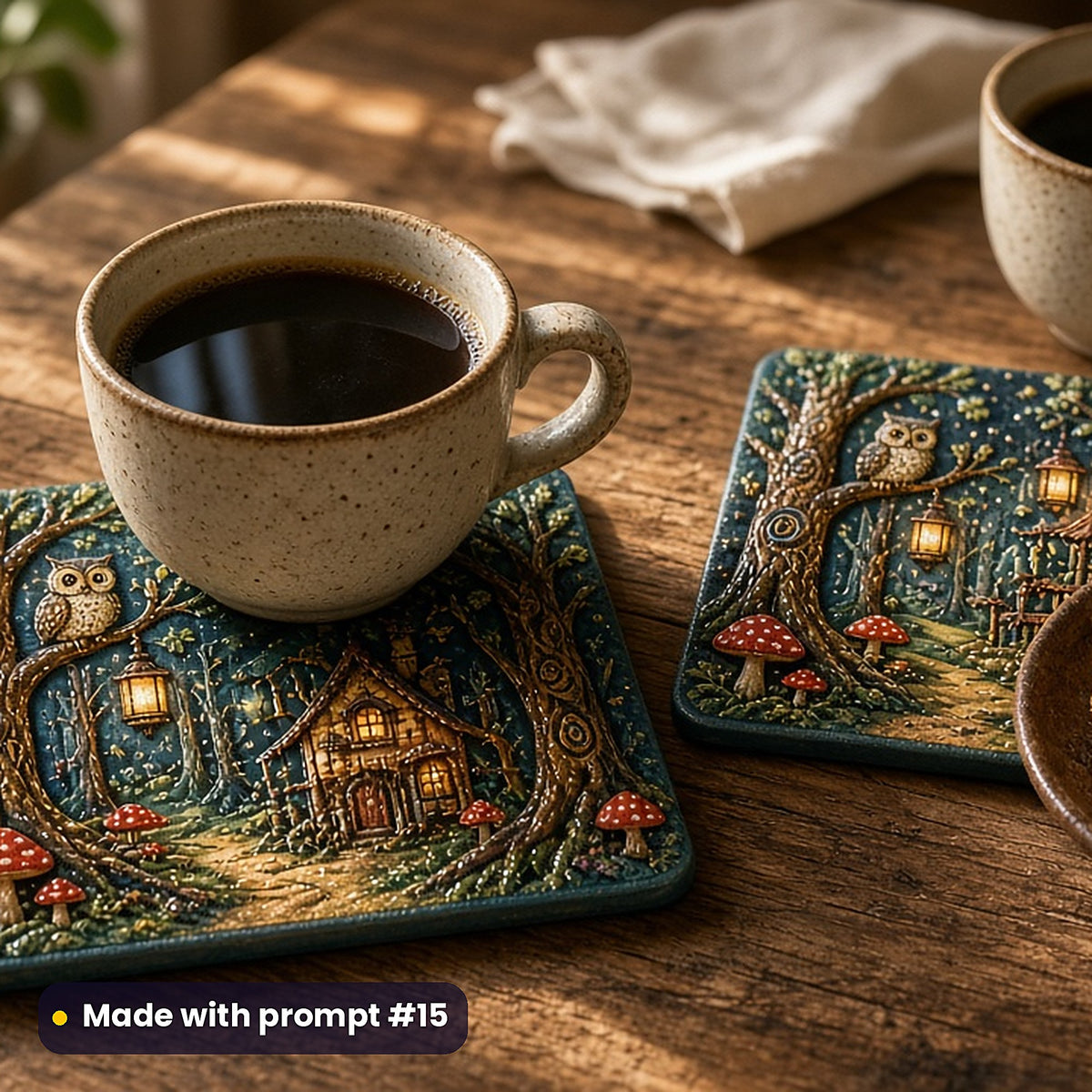 Colouring Books, Vintage & Whimsical Collection: realistic UV-printed mockup, made with prompt #15
