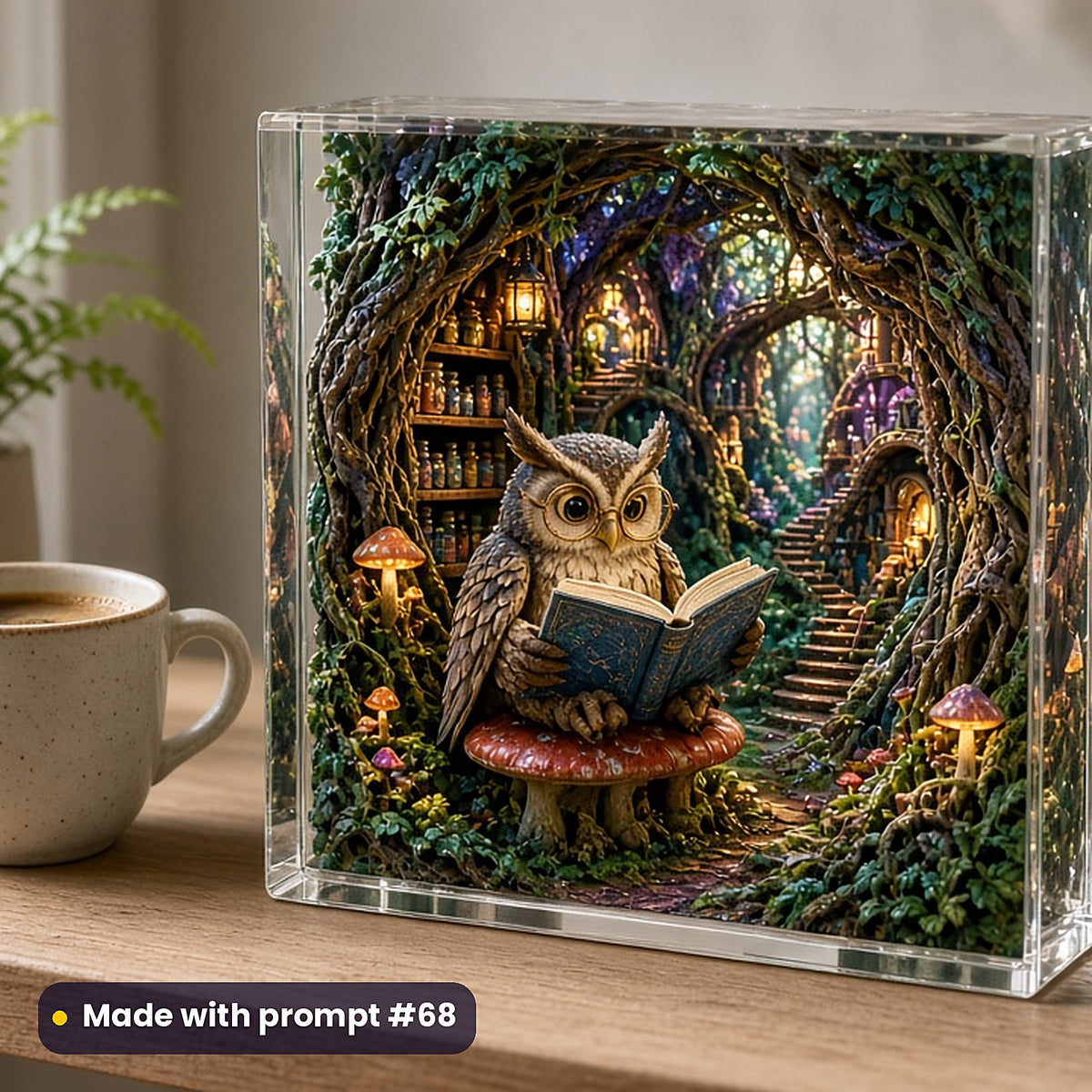 Colouring Books, Vintage & Whimsical Collection: realistic UV-printed mockup, made with prompt #68