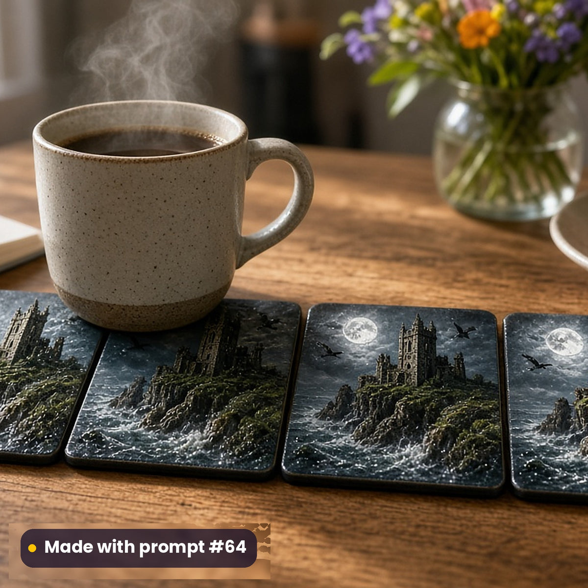 Gothic Worlds, Cinematic & Bold Collection: Made with prompt #64 – realistic UV-printed mockup