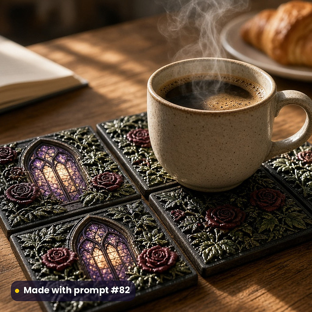 Gothic Worlds, Clean & Graphic Collection: Made with prompt #82 – realistic UV-printed mockup