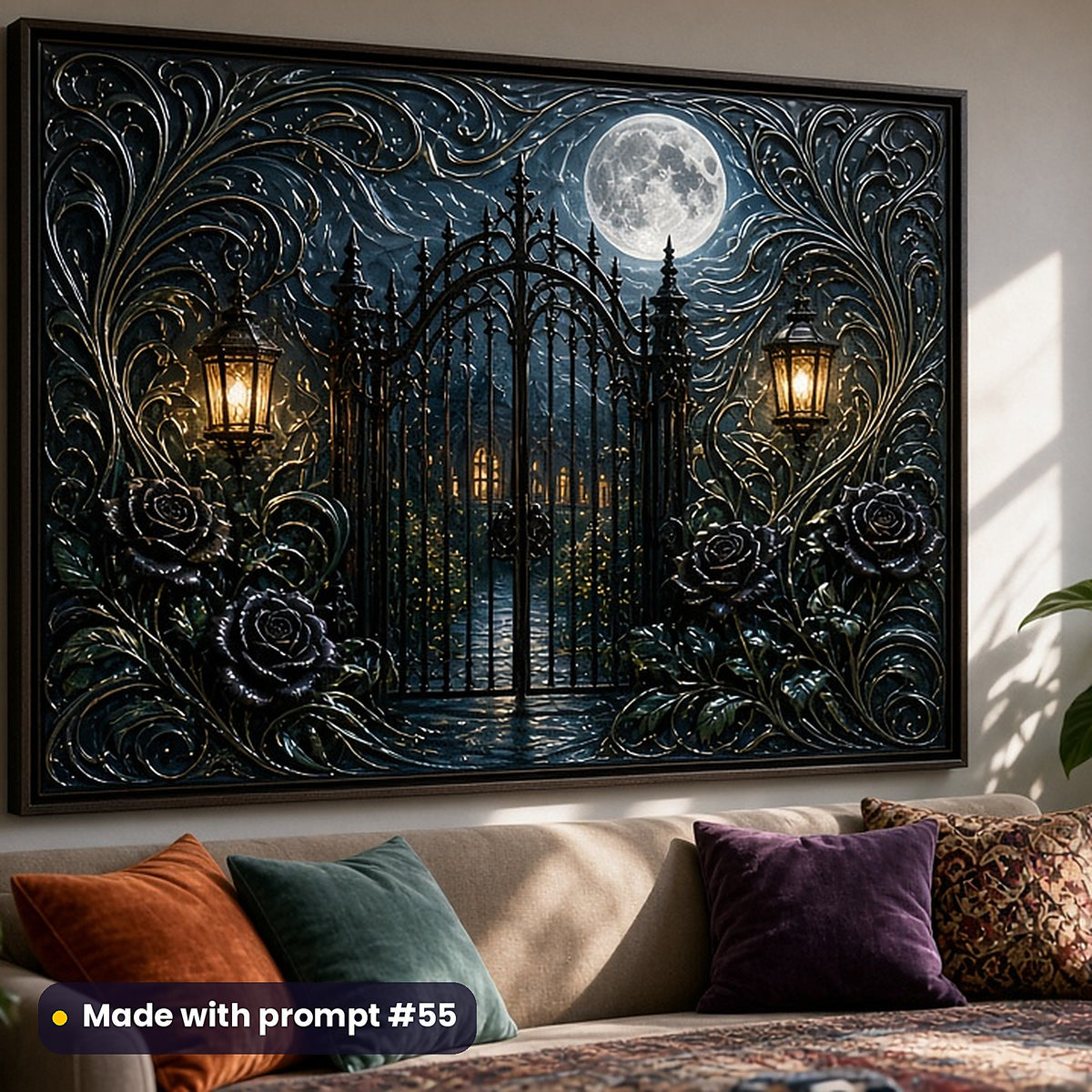 Gothic Worlds, Luxury & Decorative Collection: Made with prompt #55 – realistic UV-printed mockup