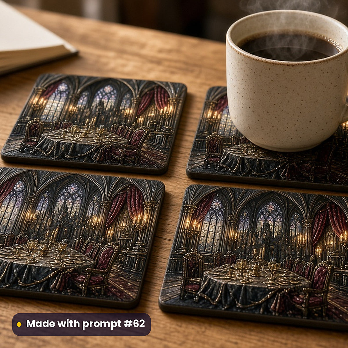 Gothic Worlds, Painterly & Handmade Collection: Made with prompt #62 – realistic UV-printed mockup