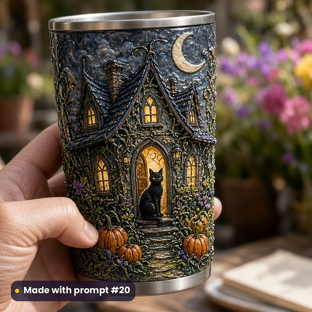 Gothic Worlds, Vintage & Whimsical Collection: Made with prompt #20 – realistic UV-printed mockup