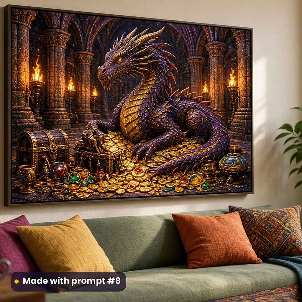 Medieval Legends, Cinematic & Bold Collection: realistic UV-printed mockup, made with prompt #8