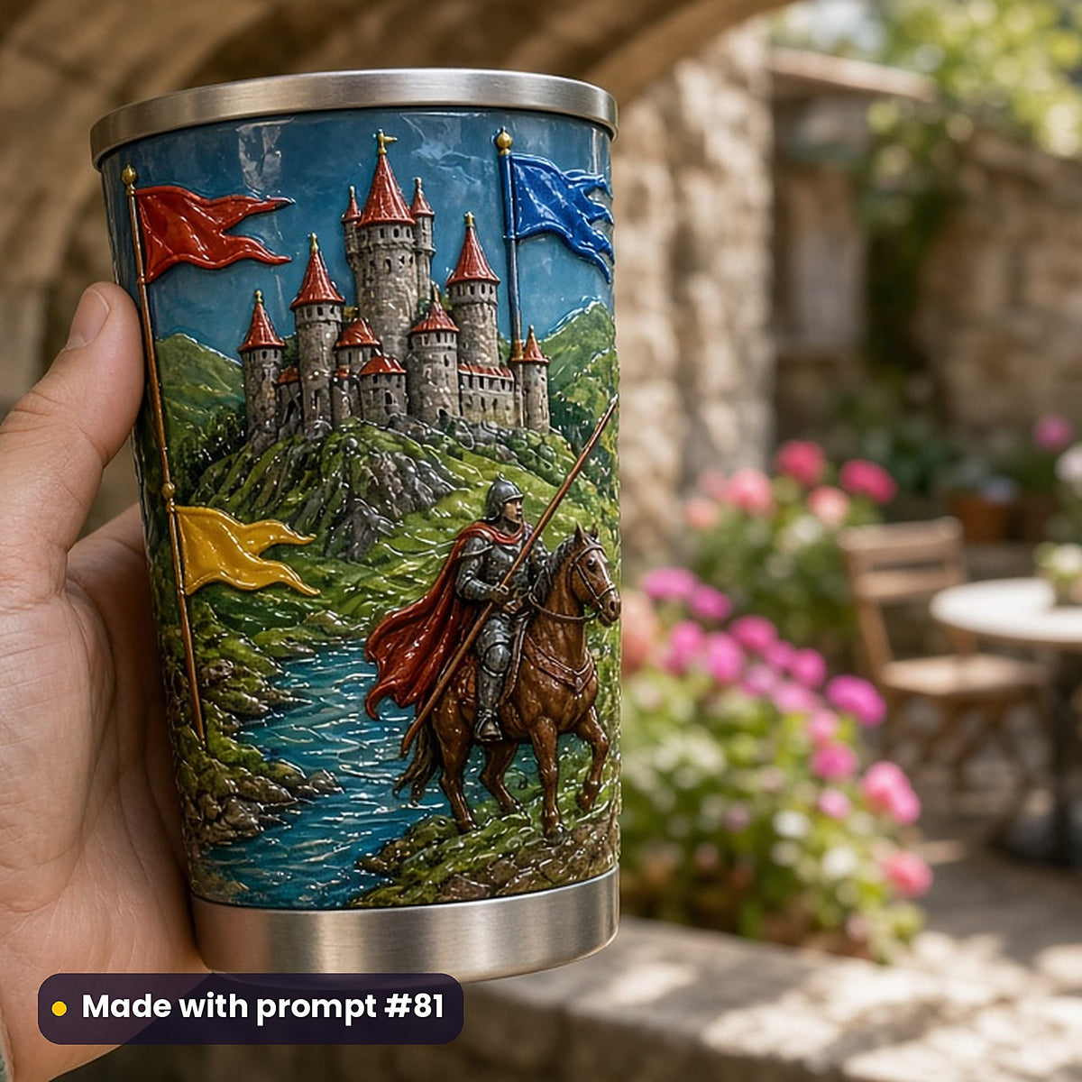 Medieval Legends, Clean & Graphic Collection: Made with prompt #81 – realistic UV-printed mockup
