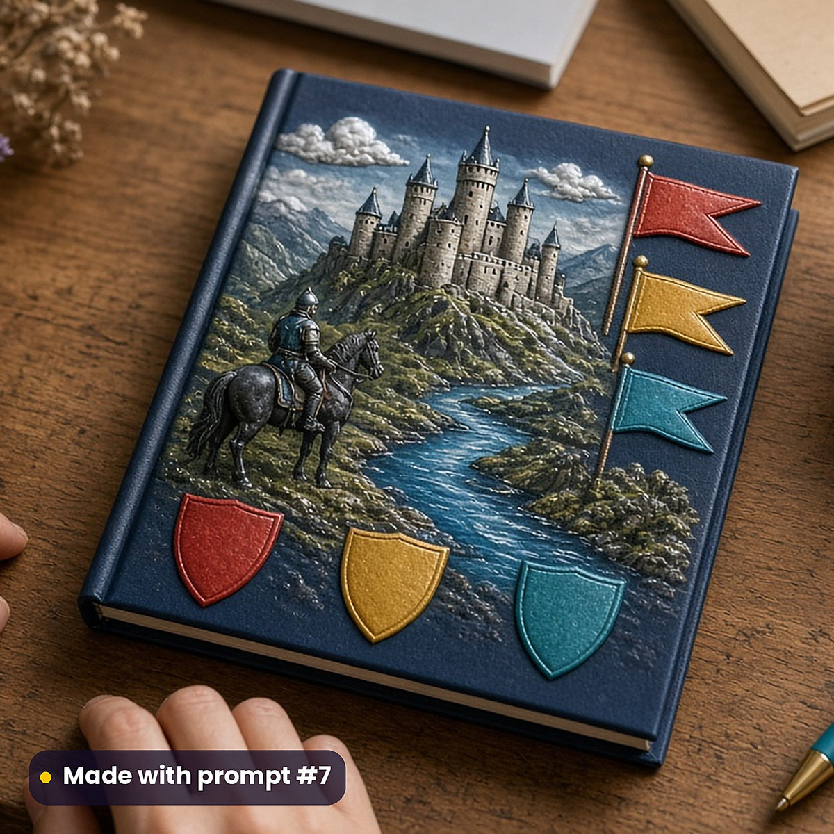 Medieval Legends, Clean & Graphic Collection: Made with prompt #7 – realistic UV-printed mockup