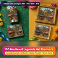 Medieval Legends, Luxury & Decorative Collection: realistic UV-printed mockup, made with prompts #69 · #41 · #98 · #18