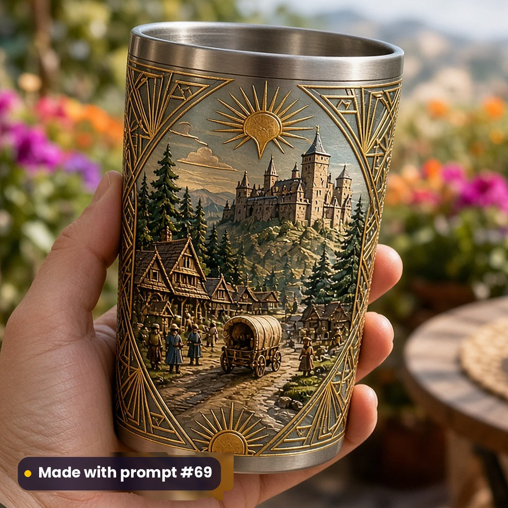 Medieval Legends, Luxury & Decorative Collection: realistic UV-printed mockup, made with prompt #69