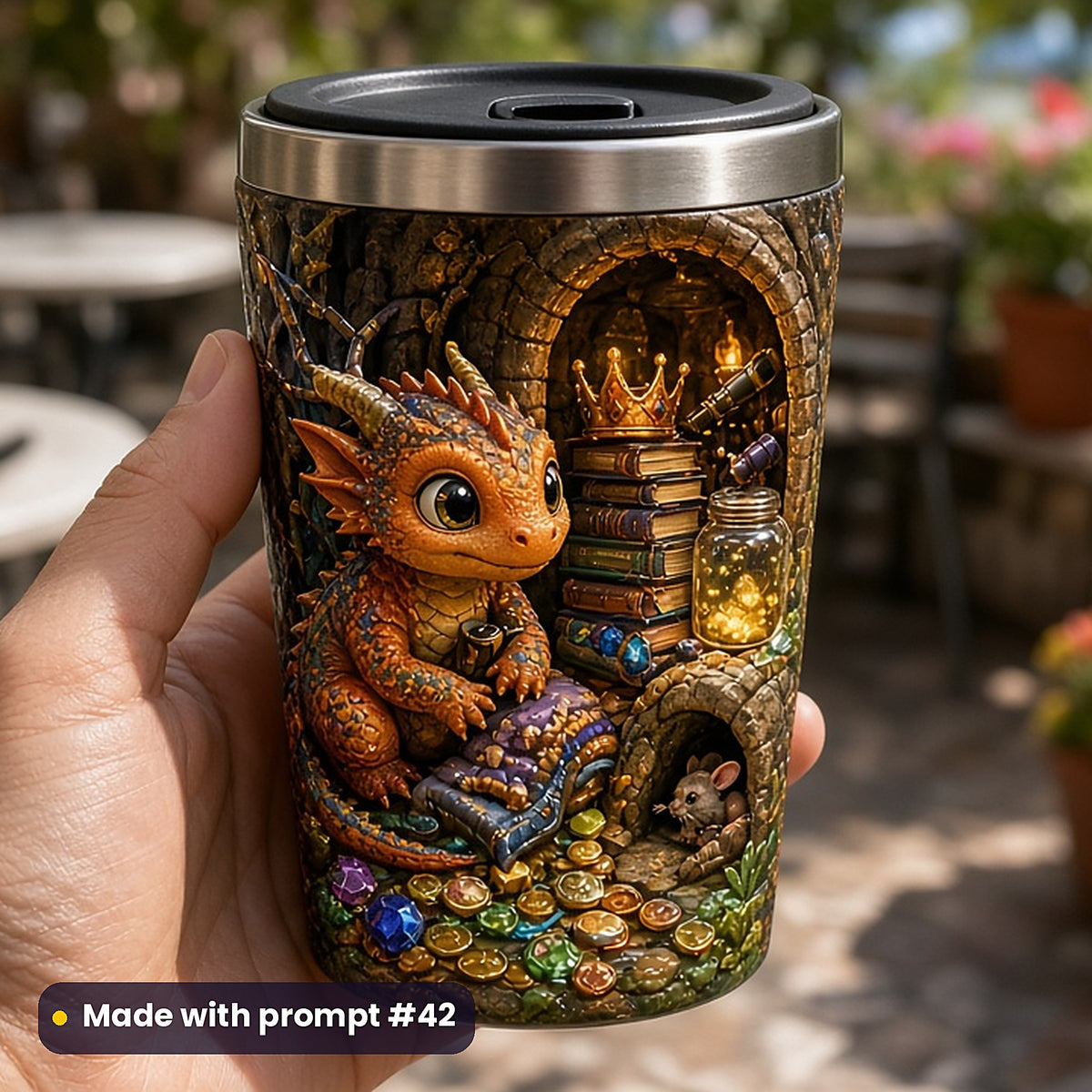Medieval Legends, Vintage & Whimsical Collection: realistic UV-printed mockup, made with prompt #42